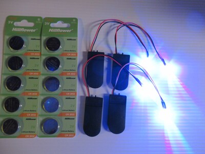 Light Up your Projects with These 5mm Slow Color Changing RGB Battery Powered LED Lights with Extra Batteries - image3